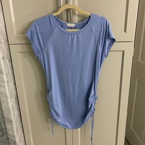 Baby blue maternity shirt